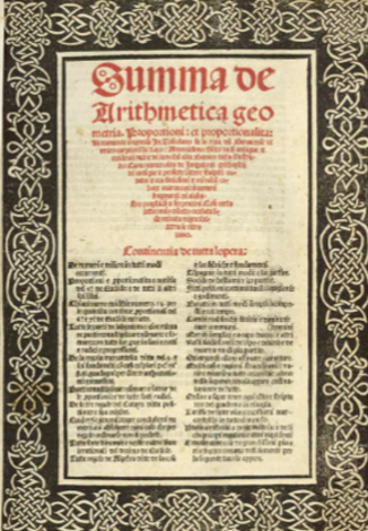 (1445-1517) Luca Pacioli