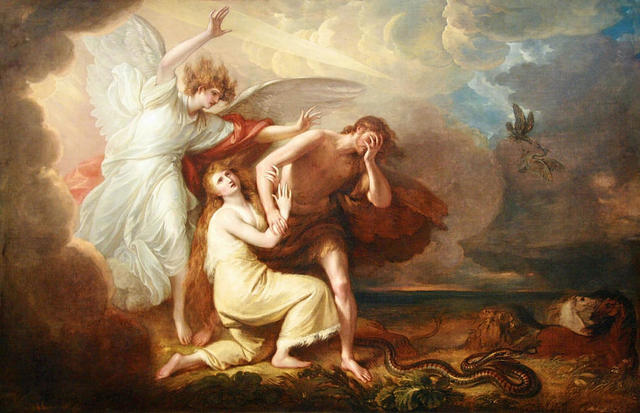 The Expulsion of Adam and Eve from Paradise by Benjamin West 1791