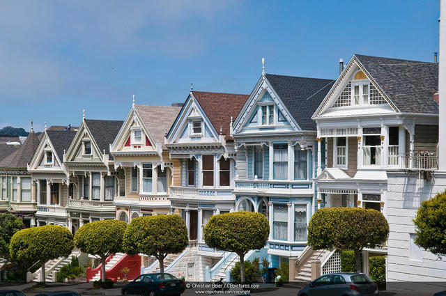 San Francisco's "Painted Ladies" are constructed
