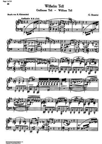 William Tell Overture was created by Gioachino Rossini