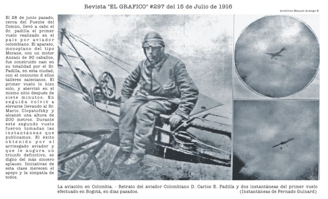 Primer vuelo en la Sabana de Bogotá