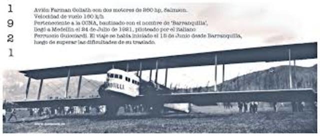 Primeros Vuelos al Sur del País