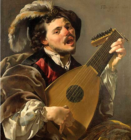 A Man playing a Lute - Ter Brugghen