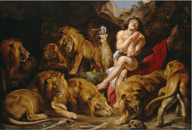 Daniel in the Lions' Den - Peter Paul Rubens