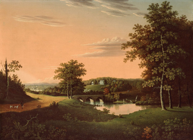 Point Breeze, the Estate of Joseph Napoleon Bonaparte at Bordentown, New Jersey, c. 1817/20 - Charles Lawrence