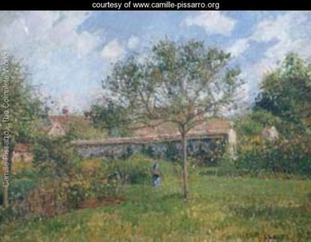 A Corner of the Meadow at Eragny, by Camille Pissaro