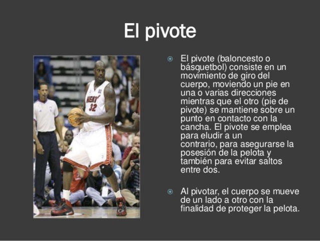 Aparece de forma accidental la figura del jugador pívot,