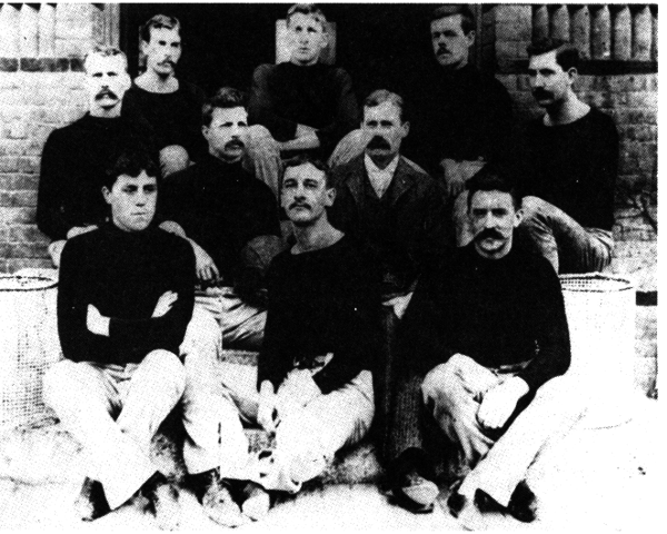 El primer partido de basquetbol