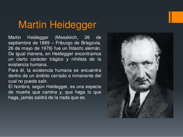 Martín Heidegger.