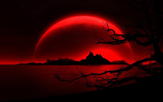 la luna roja