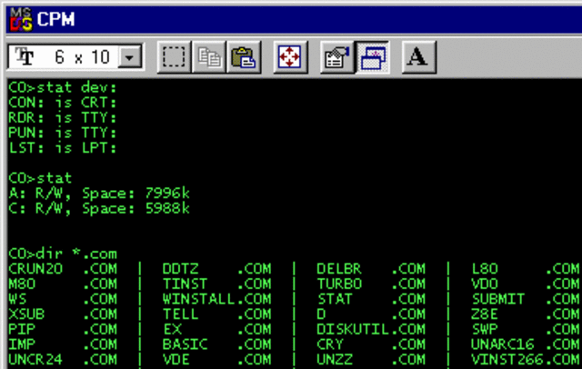 Control Program for Microcomputers