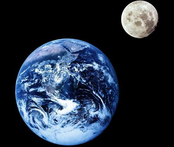distancia de la luna al la tierra