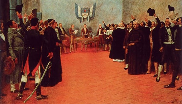 Departamento del Sur (Quito) declara su independencia de Colombia.