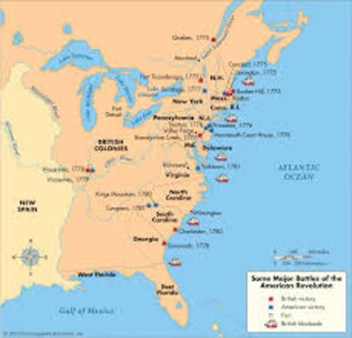 American Revolution map