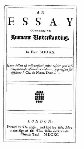 1689- John Locke publishes his "Essay Concerning Human Understanding"