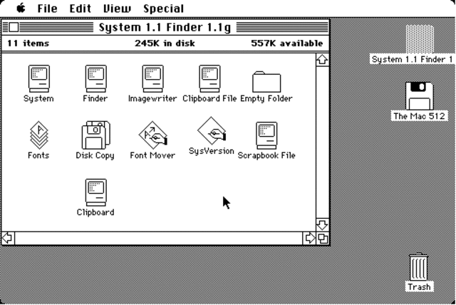 Macintosh System 1.1
