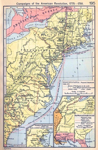 American Revolution, Map