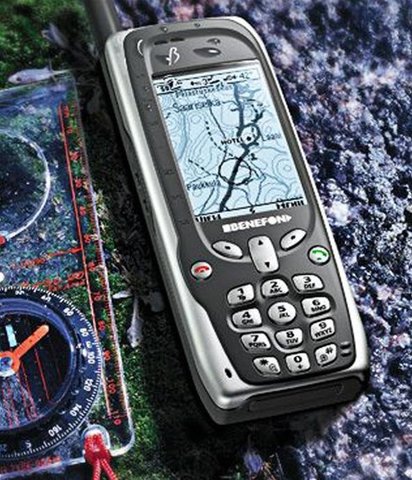 First ever GPS mobile phone