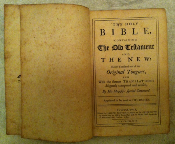 King James Bible Published