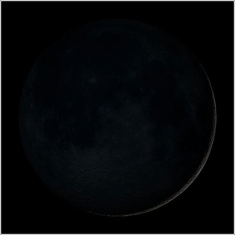 Fases de la luna: Luna nueva