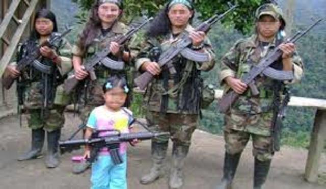 ingreso de niños a la guerrila