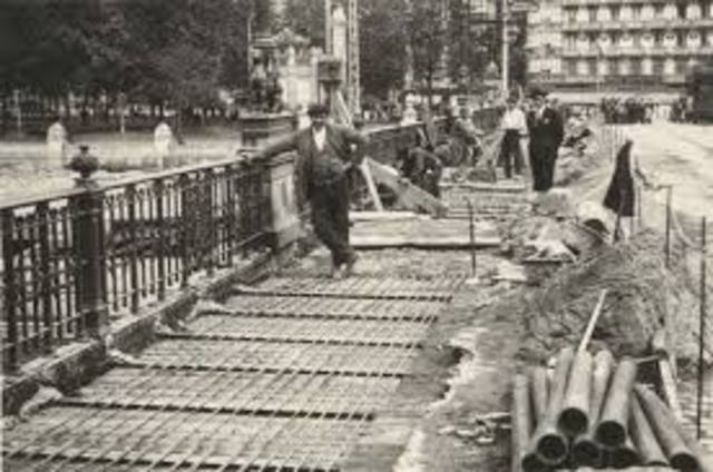 Cableado telefónico subterráneo.