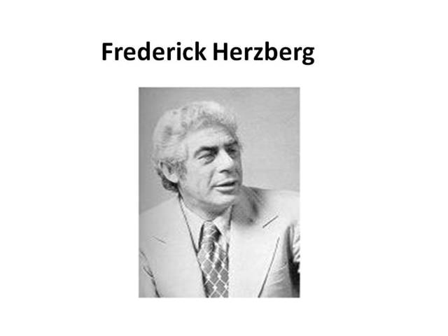 Frederick Herzberg, Teória Motivación e Higiene