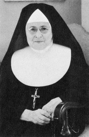 Sister Irene took her first vowels
