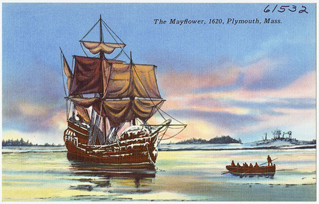 Mayflower Departs England
