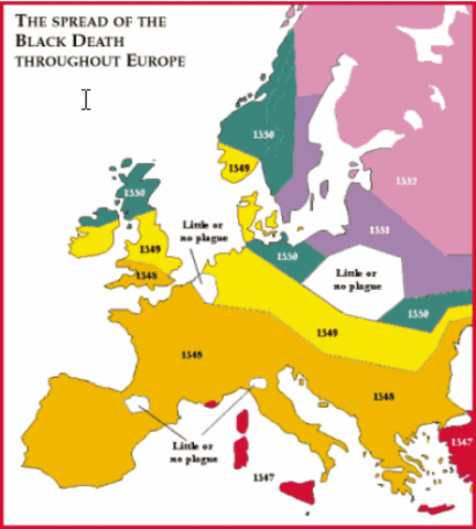 The plague came to Europe