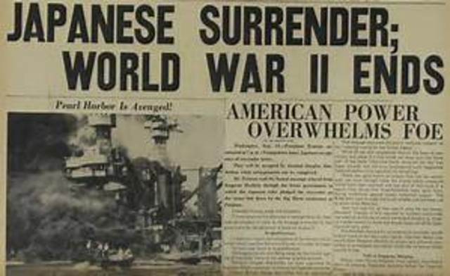Japan Surrenders and the War is Over