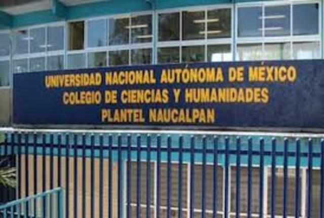 ingreso UNAM CCH Naucalpan.