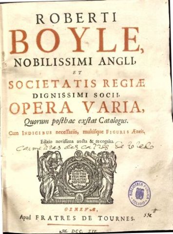 Boyle escribe el químico escéptico.