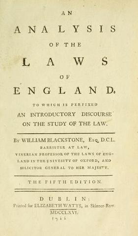 New Laws for the English