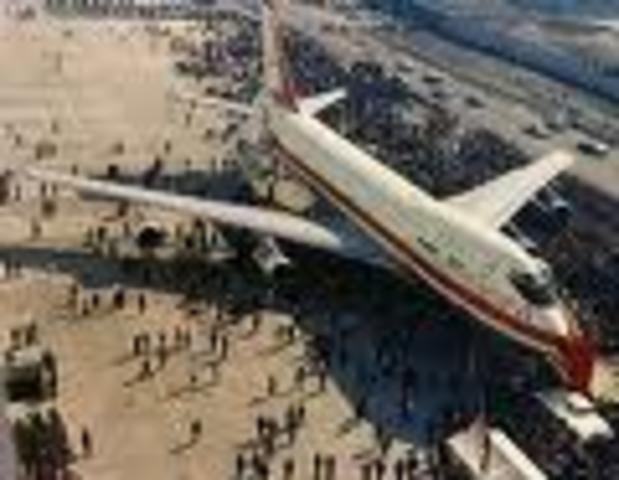 747 debut with civillians.