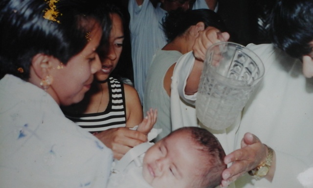 aqui fue cuando me bautizaron