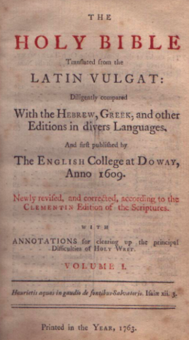 The Douay Old Testament