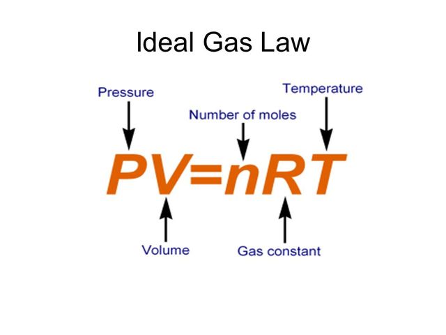 Ley de los gases ideales