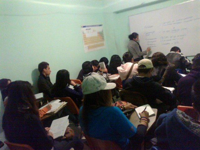 Trabajo como profesora