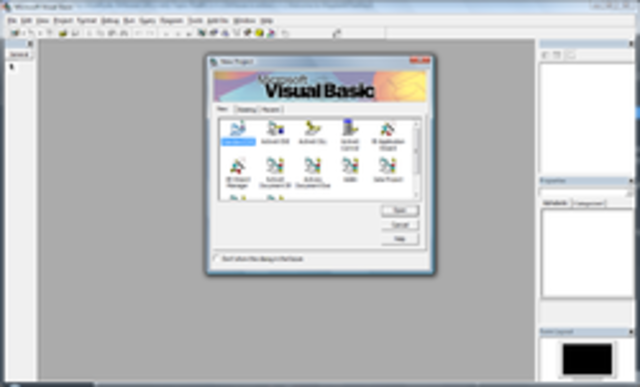 VISUAL BASIC is created