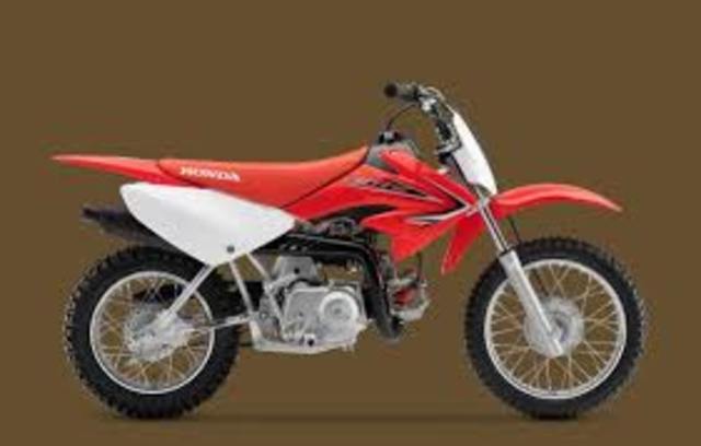 I got my first dirt bike.