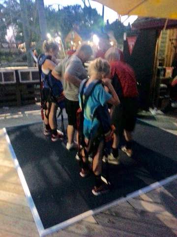 Getting gear on to ride the rip cord