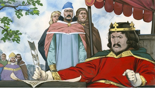 1215 KING JOHN AND THE  MAGNA CARTA