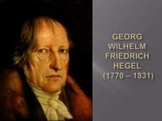G.F.W. Hegel. 1770
