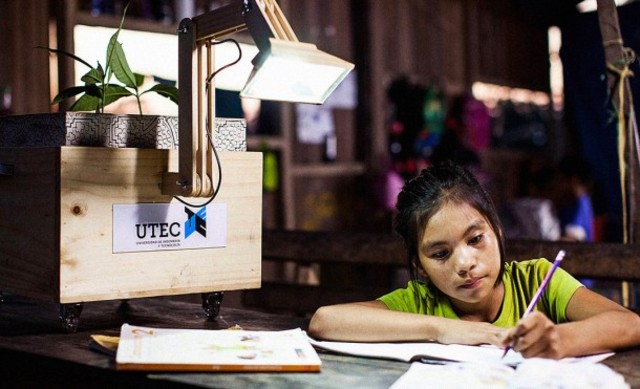 Lamp Powered by Plants