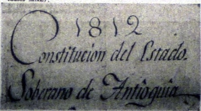 Constitución del Estado de Antioquia.