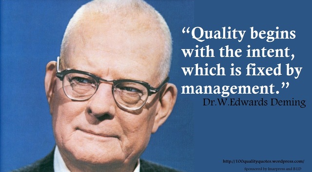 William Edwards Deming difusor del concepto de calidad total.