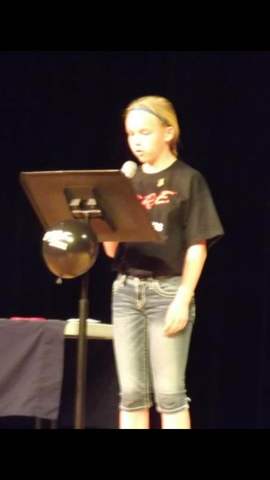 one of the speakers at D.A.R.E graduation