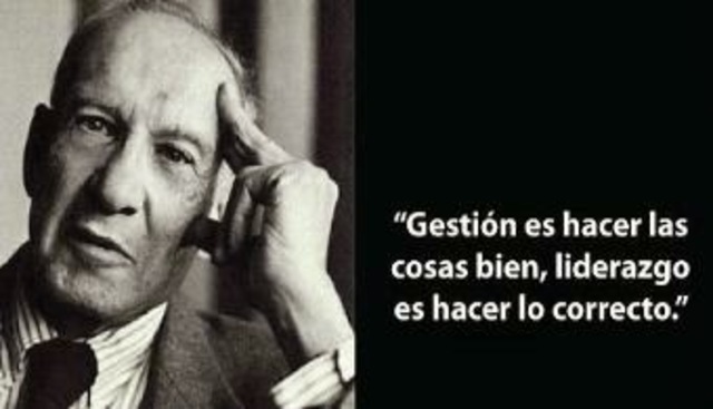 PeterF. Drucker .Pensamiento administrativo moderno.Escritor muy prolífico sobre muchos temas generales de administración. Introdujo el control de calidad en Japón.
