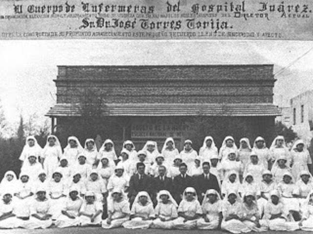 Primera escuela de enfermería en México.